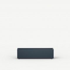 Herstera Pflanzkübel PLANTER BALCONY aus Metall Anthrazit 100x25x25 cm