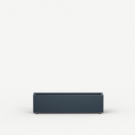 Herstera Pflanzkübel PLANTER BALCONY aus Metall Anthrazit 100x25x25 cm