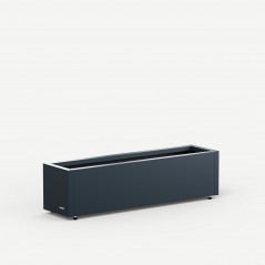 Herstera Pflanzkübel PLANTER BALCONY aus Metall Anthrazit 100x25x25 cm