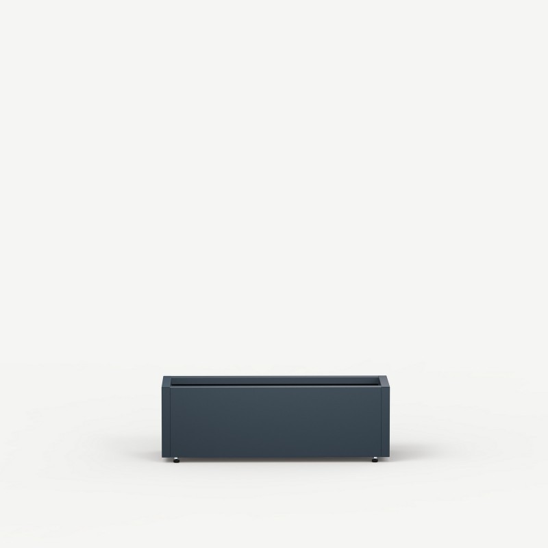 Herstera Pflanzkübel PLANTER BALCONY aus Metall Anthrazit 80x25x25 cm