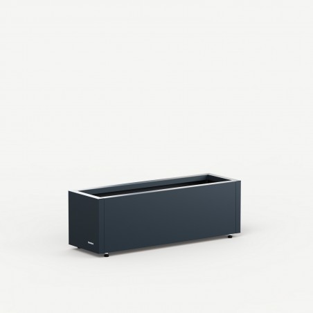 Herstera Pflanzkübel PLANTER BALCONY aus Metall Anthrazit 80x25x25 cm
