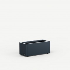 Herstera Pflanzkübel PLANTER BALCONY aus Metall Anthrazit 60x25x25 cm
