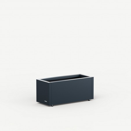 Herstera Pflanzkübel PLANTER BALCONY aus Metall Anthrazit 60x25x25 cm