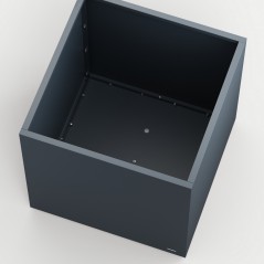 Herstera PLANTER CUBE 80 Würfel-Metall-Pflanzgefäß Anthrazit 80x80x80 cm