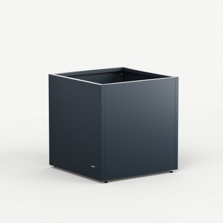 Herstera Pflanzkübel PLANTER CUBE 70 aus Metall Anthrazit 70x70x70 cm