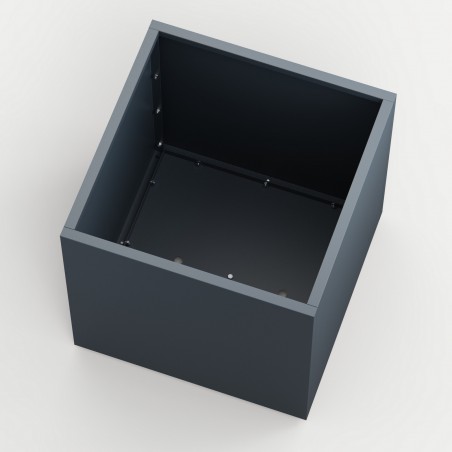 Herstera Pflanzkübel PLANTER CUBE 70 aus Metall Anthrazit 70x70x70 cm