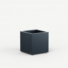 Herstera Pflanzkübel PLANTER CUBE 50 aus Metall Anthrazit 50x50x50 cm