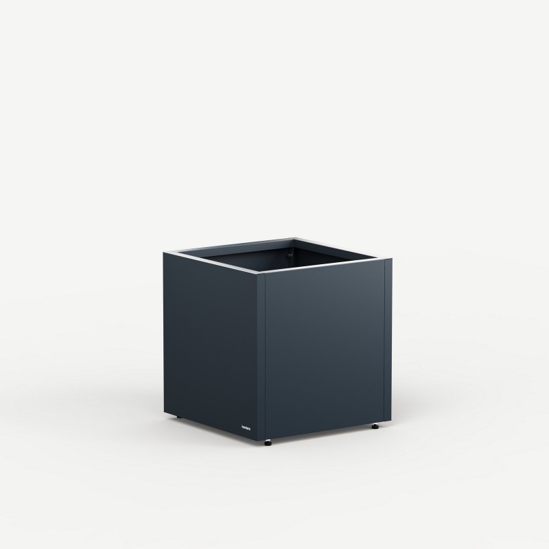 Herstera Pflanzkübel PLANTER CUBE 50 aus Metall Anthrazit 50x50x50 cm