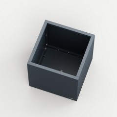 Herstera Pflanzkübel PLANTER CUBE 50 aus Metall Anthrazit 50x50x50 cm