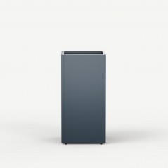 Hoher Herstera Pflanzkübel PLANTER COLUMN aus Metall Anthrazit 50x50x100 cm