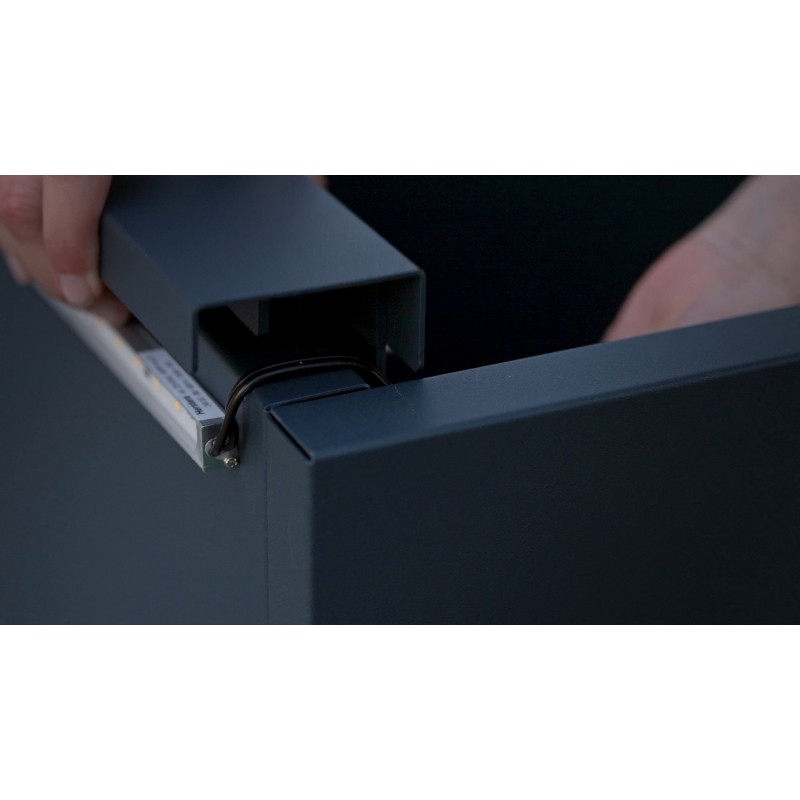 Herstera Magnetische Licht-Halterung Weiß für Pflanzgefäße 100 cm