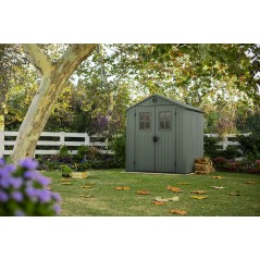Keter Resin Garden Shed DARWIN 6x6 Green with Front Windows