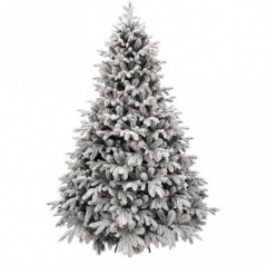 White Montgomery Christmas tree h240Ø142cm PE+PVC