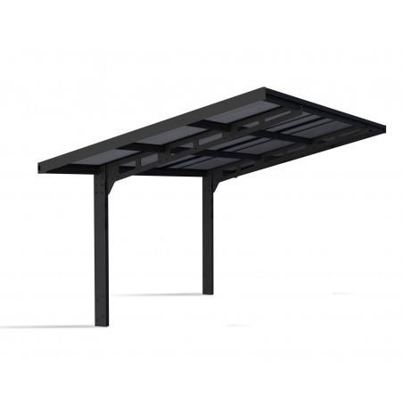 Canopia Sydney Carport aus Aluminium 3x6 m Schwarz