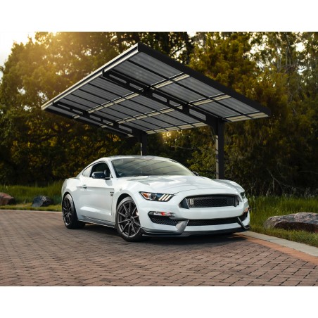 Canopia Carport Sydney aus Aluminium, 3 x 6 m, Schwarz