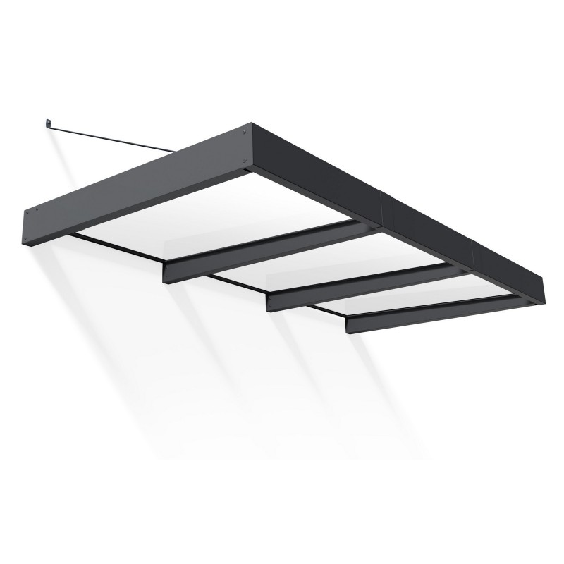 Canopia Sophia XL Door Awning 290x140 cm - Grey Frame, Opal White Panels Canopia Sophia XL Door Awning 290x140 cm - Grey Frame, Opal White Panels