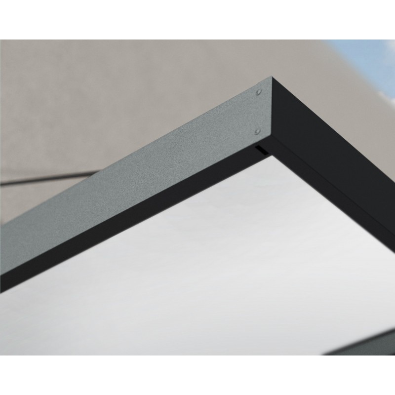 Canopia Sophia XL Outdoor Shelter 380X140 cm - Grey Frame Opal White Panels