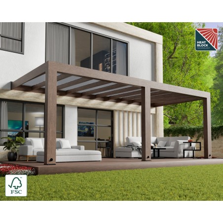 Canopia Helsinki Pergola aus Zedernholz 3x6.6 m