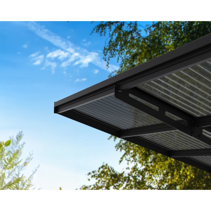 Canopia Sydney Carport doppio con tetto a V aus Aluminium 6x6 m Schwarz Canopia Sydney Carport doppio con tetto a V aus Aluminium 6x6 m Schwarz