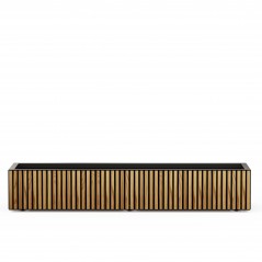 Herstera Pflanzkübel PLANTER XIC 150 WOOD niedrig aus Metall Anthrazit 150x40x25 cm