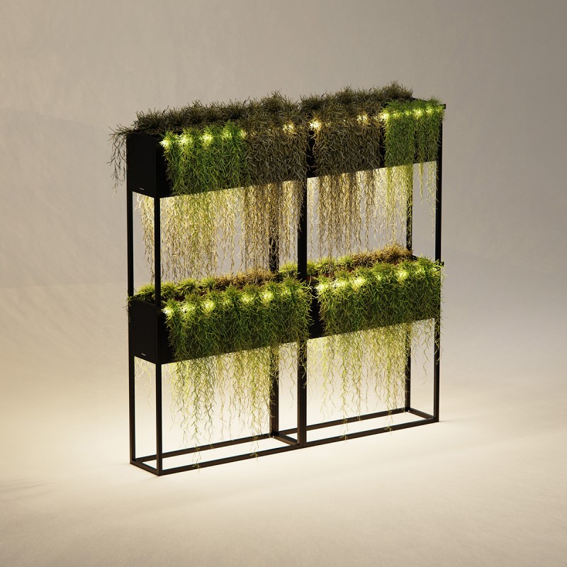 Magnetische Halterung Herstera für Leuchten Schwarz für PLANTER HUB 80 cm