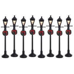 Gas Lantern Street Lamp Set of 8 B/O 4.5V Art.-Nr. 64500