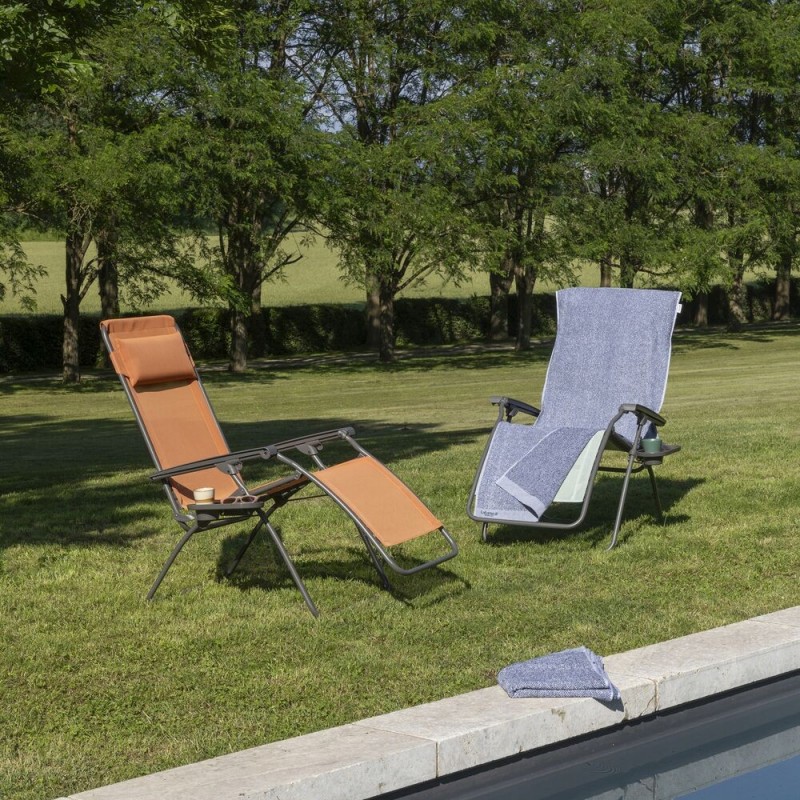 Reclining Armchair Deckchair R CLIP LaFuma LFM4020 Clémentine/Titane