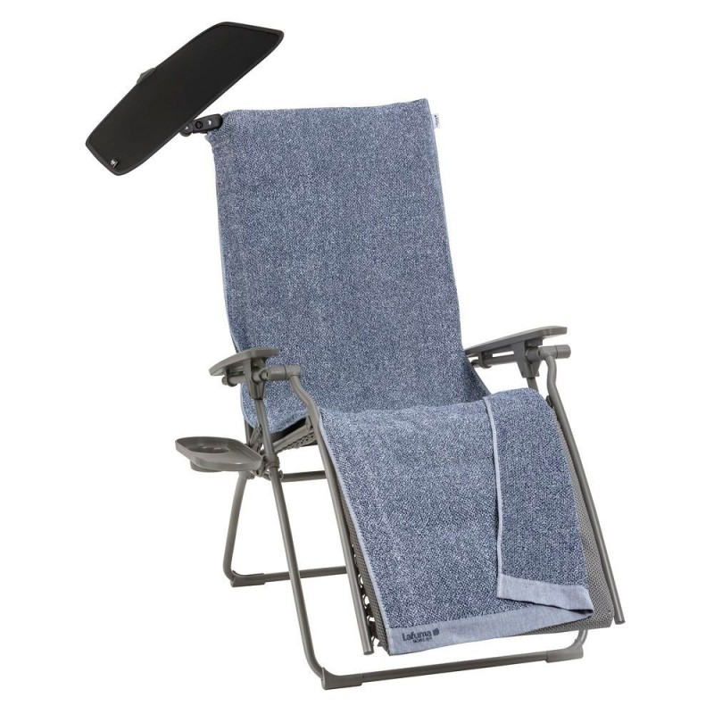 Liegesessel-Set, gepolsterter Liegestuhl, RELAX ALL IN 1 LaFuma LFM5361 Aschgrau/Titan