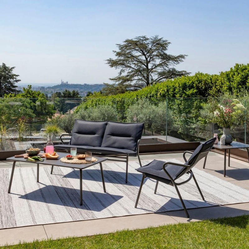 VENCE LaFuma LFM5281 Titane/Titane niedriger rechteckiger Couchtisch VENCE LaFuma LFM5281 Titane/Titane niedriger rechteckiger Couchtisch