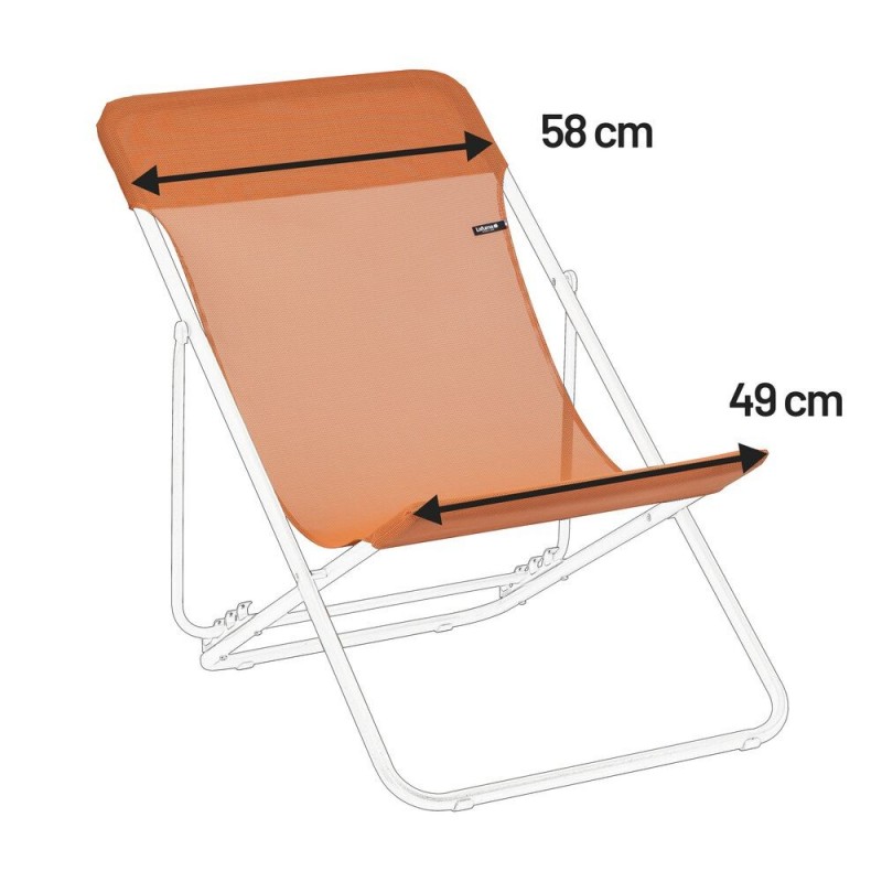 Ersatzbezug für MAXI TRANSAT 62 cm LaFuma LFM2655 Clémentine Ersatzbezug für MAXI TRANSAT 62 cm LaFuma LFM2655 Clémentine
