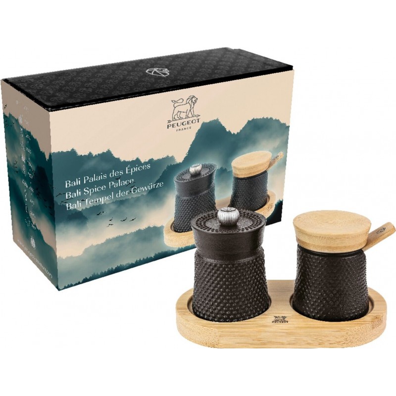 Macinapepe, Spargisale & Vassoio Bali Cast Iron