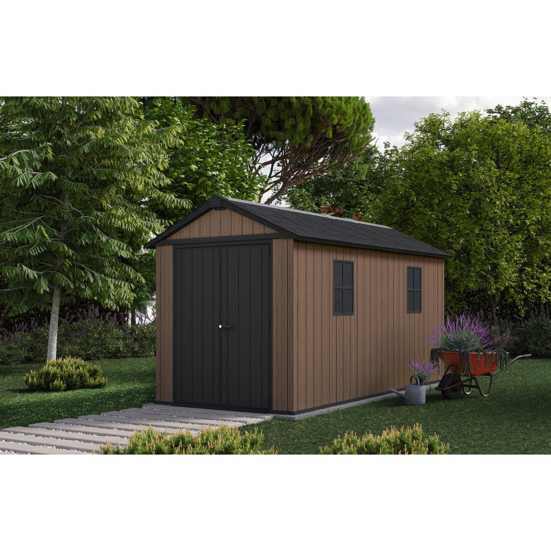 Keter Garden Shed in Resin NEWTON PLUS 7513 - Double Choice of Assembly