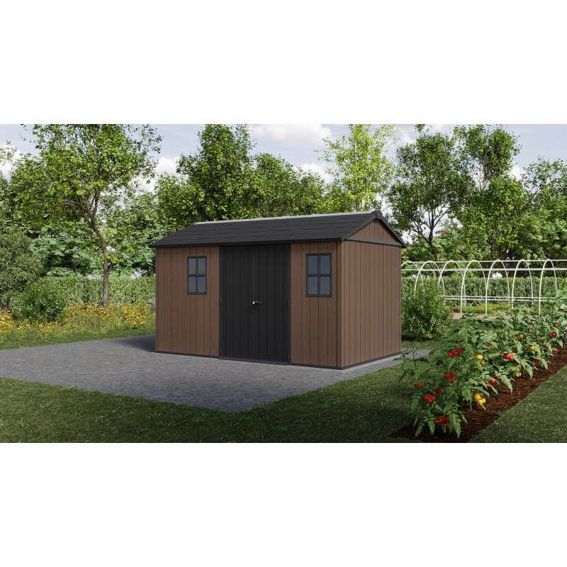 Keter Resin Garden Shed NEWTON PLUS 7513 with Dual Assembly Option Keter Resin Garden Shed NEWTON PLUS 7513 with Dual Assembly Option