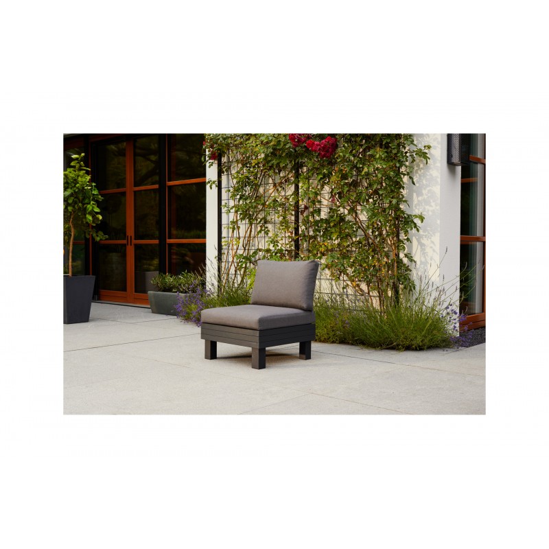 Keter Lounge ELEMENTS Seat Module with Backrest and Cushion