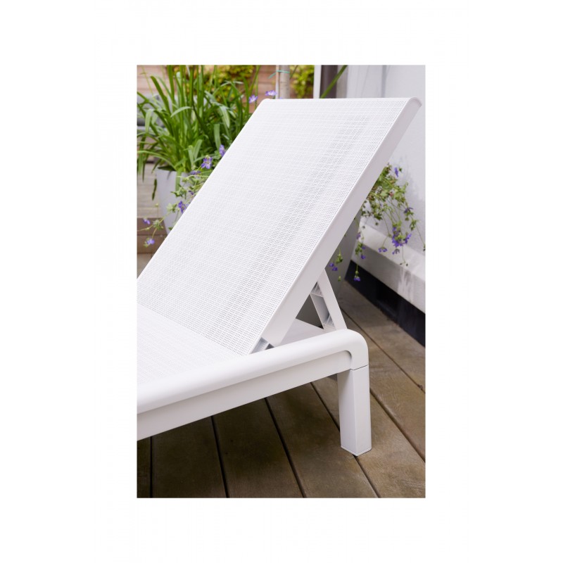 Keter Sunbed MALLORCA SUNLOUNGER White