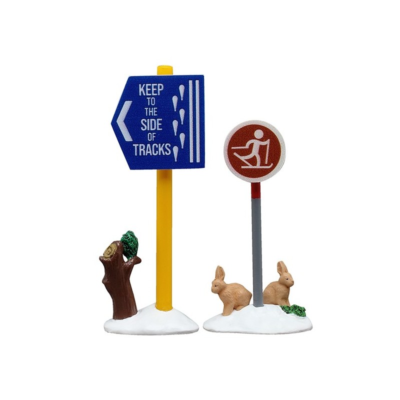 Cross Country Ski Sign Set Of 2 Ref. 54468
