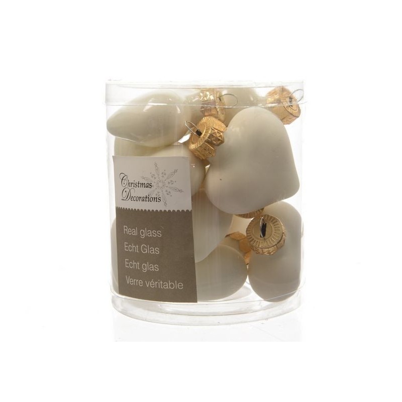 Mini-Glasherzen zum Aufhängen. 12er-Set