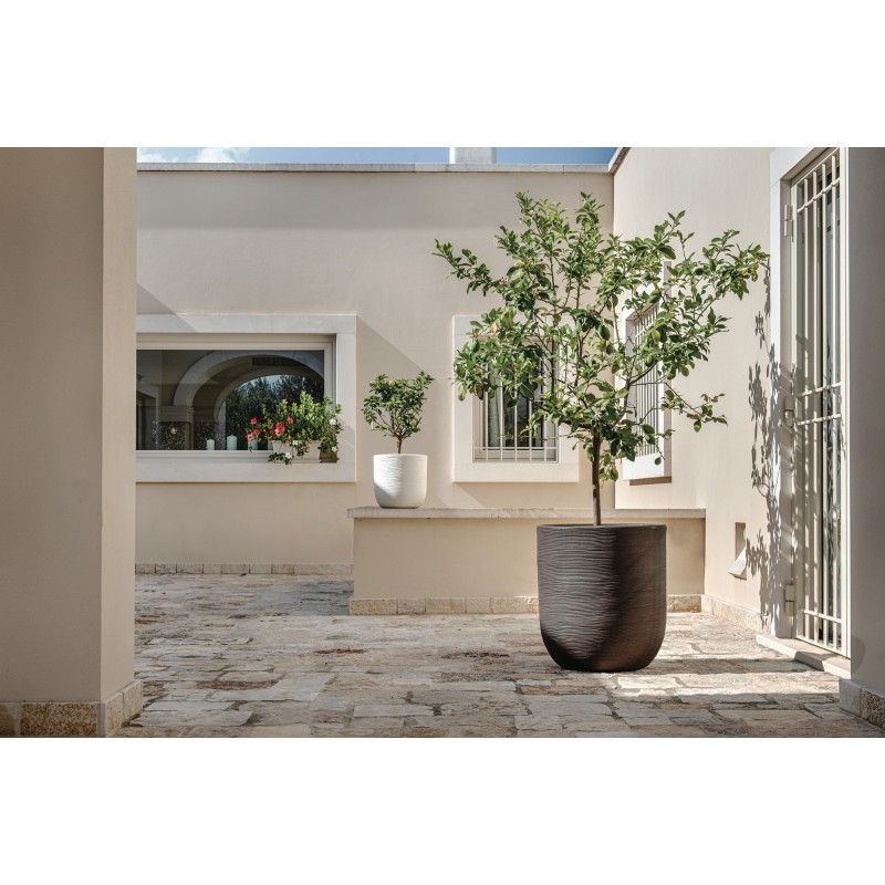 Shabby Gestreifte Vase