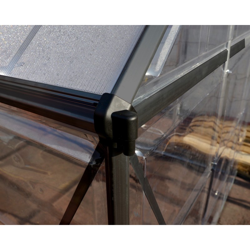 Canopia Balance Hybrid Polycarbonat Gartengewächshaus 487x244x229 cm grau