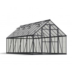 Canopia Balance Hybrid Polycarbonat Gartengewächshaus 607x244x229 cm grau