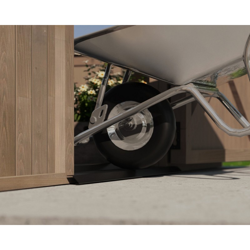 Canopia NATURA Doppelschichtiges Polycarbonat-Gartengewächshaus 641 x 237,5 x 261 cm – Zedernholz