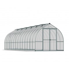 Canopia Bella Doppelschichtiges Polycarbonat-Gartengewächshaus 844 x 244 x 219 cm, Silber