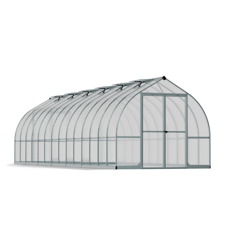 Canopia Bella Twin-Wall Polycarbonate Garden Greenhouse 844x244x219 cm Silver Canopia Bella Twin-Wall Polycarbonate Garden Greenhouse 844x244x219 cm Silver