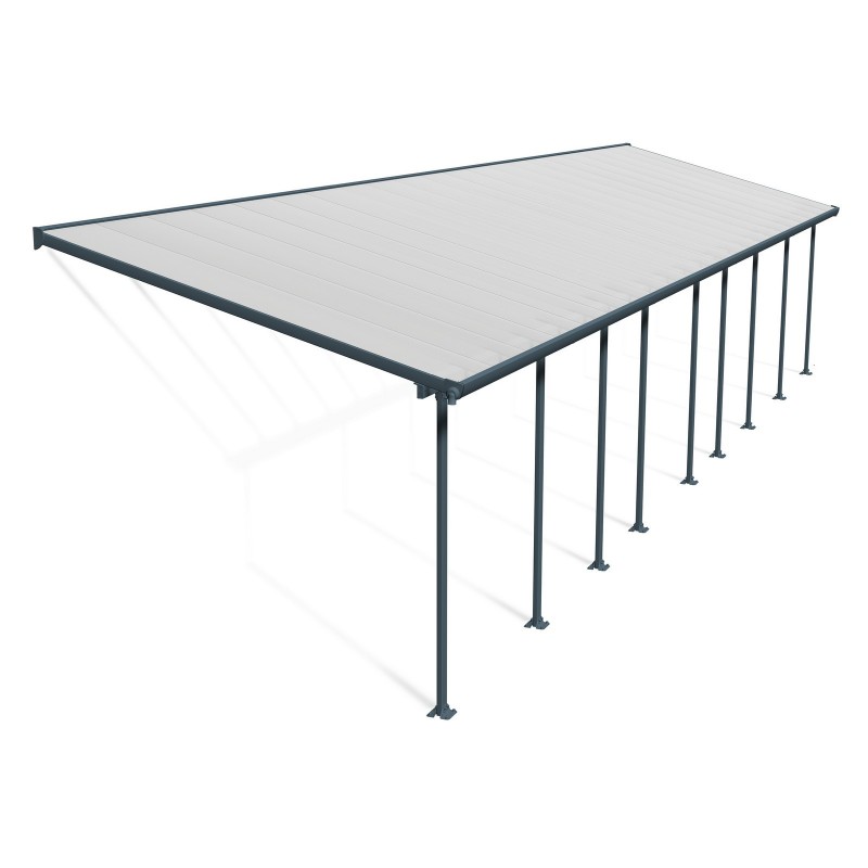Canopia Feria Terrassenüberdachung aus Aluminium 3x13.4 m Grau Canopia Feria Terrassenüberdachung aus Aluminium 3x13.4 m Grau