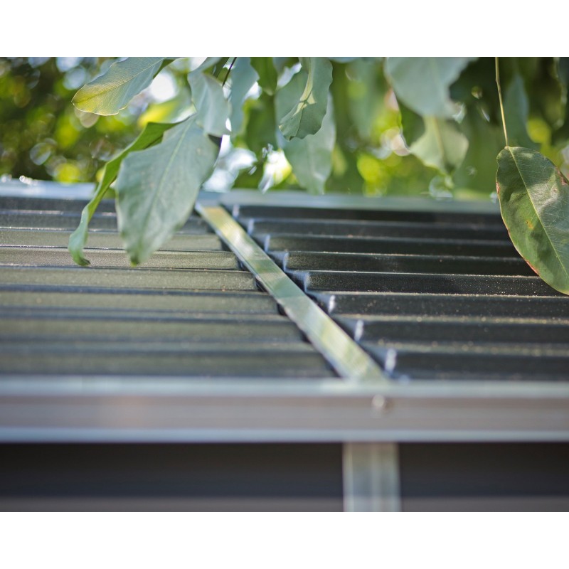 Canopia Rubicon Gartenhaus aus ultra-widerstandsfähigem Polycarbonat, 303 x 185 x 217 cm, Dunkelgrau