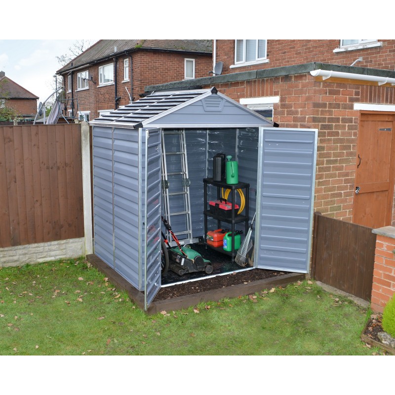 Canopia Skylight Polycarbonate Garden Shed 154X185X217 cm Grey