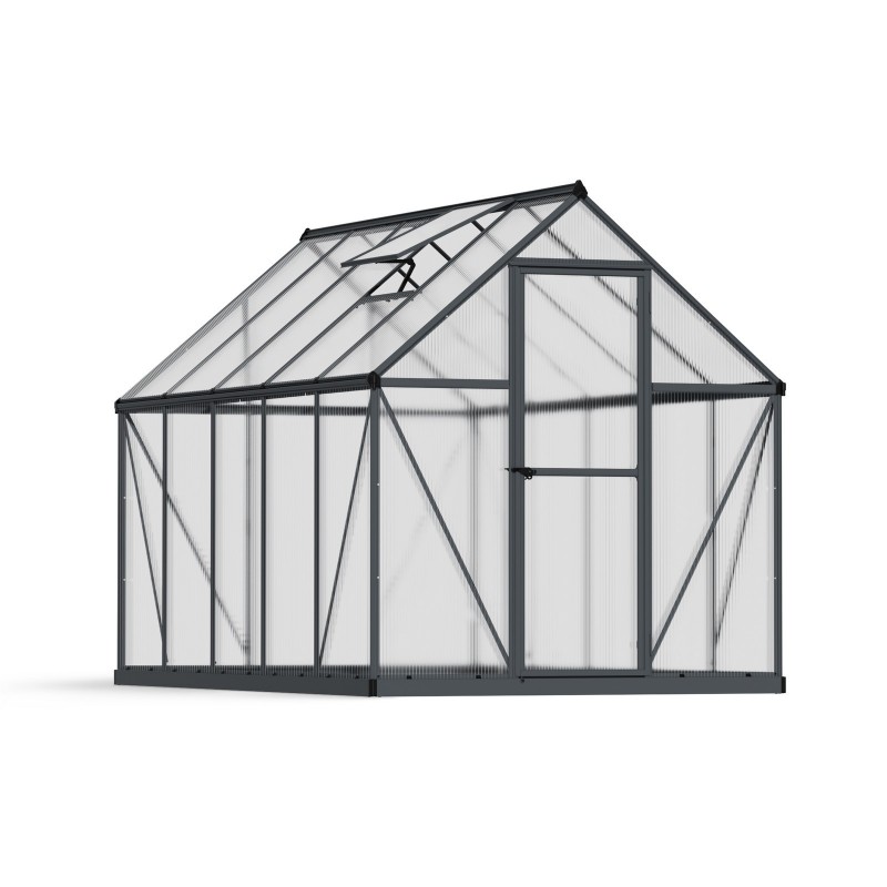 Canopia Mythos Twin-Wall Polycarbonate Garden Greenhouse 306x185x208 cm Grey Canopia Mythos Twin-Wall Polycarbonate Garden Greenhouse 306x185x208 cm Grey