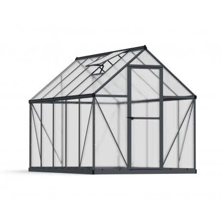 Canopia Mythos Twin-Wall Polycarbonate Garden Greenhouse 306x185x208 cm Grey