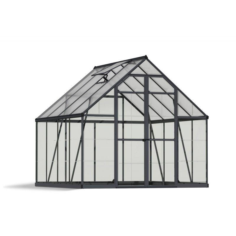 Canopia Balance Hybrid-Gartengewächshaus aus Polycarbonat 247x244x229 cm Grau Canopia Balance Hybrid-Gartengewächshaus aus Polycarbonat 247x244x229 cm Grau
