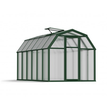 Canopia Eco Grow Doppelschichtiges Polycarbonat-Gewächshaus für den Garten, 383 x 204 x 198 cm, Grün